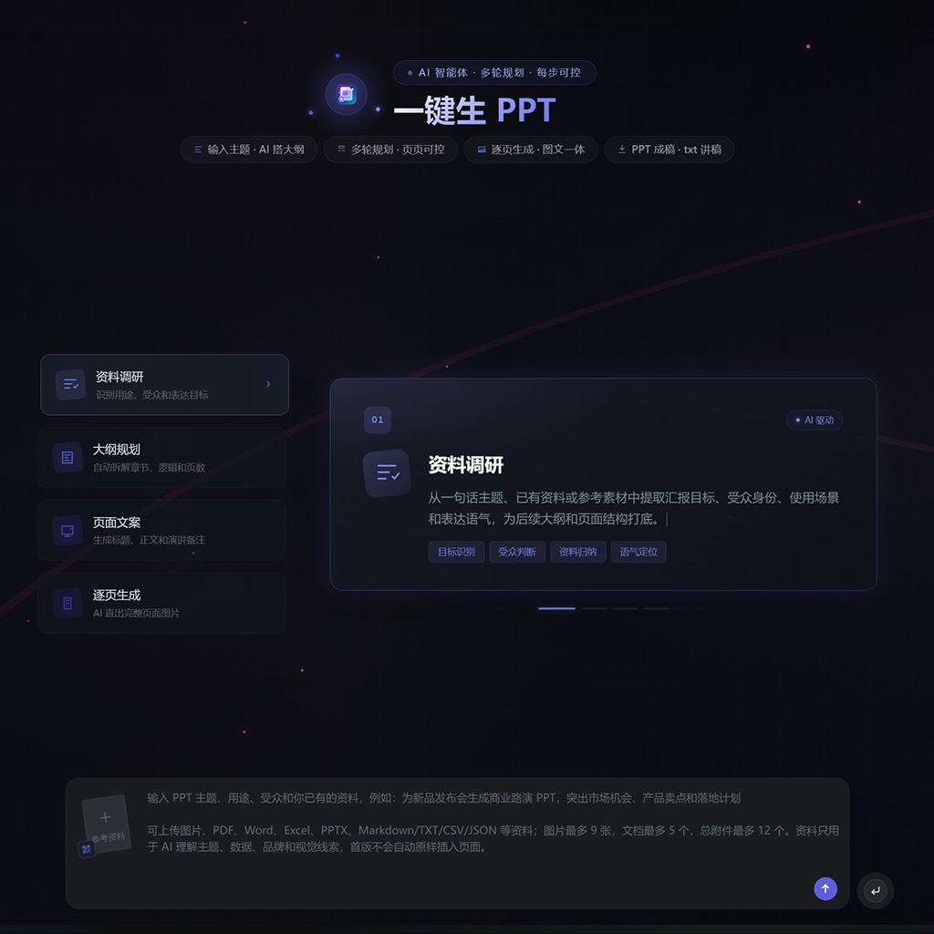 智能演示文稿生成方案